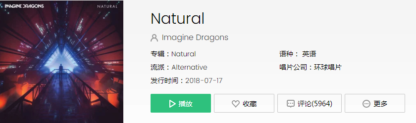 《抖音》Natural歌曲歌词介绍