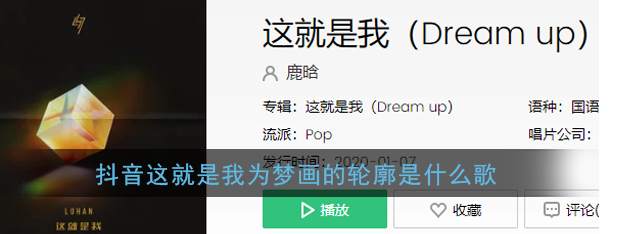 《抖音》这就是我为梦画的轮廓歌名是什么