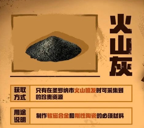 《明日之后》火山灰怎么获取