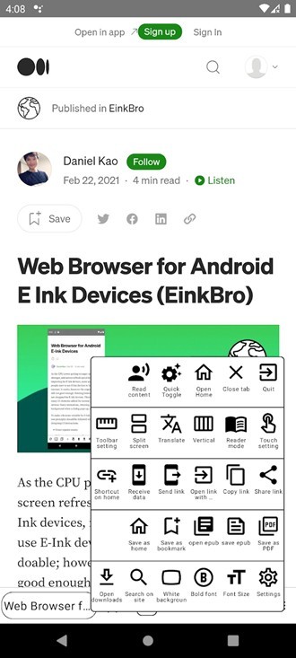 EinkBro浏览器
