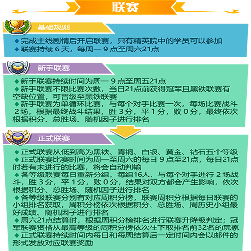 《指尖学园》联赛与杯赛怎么玩